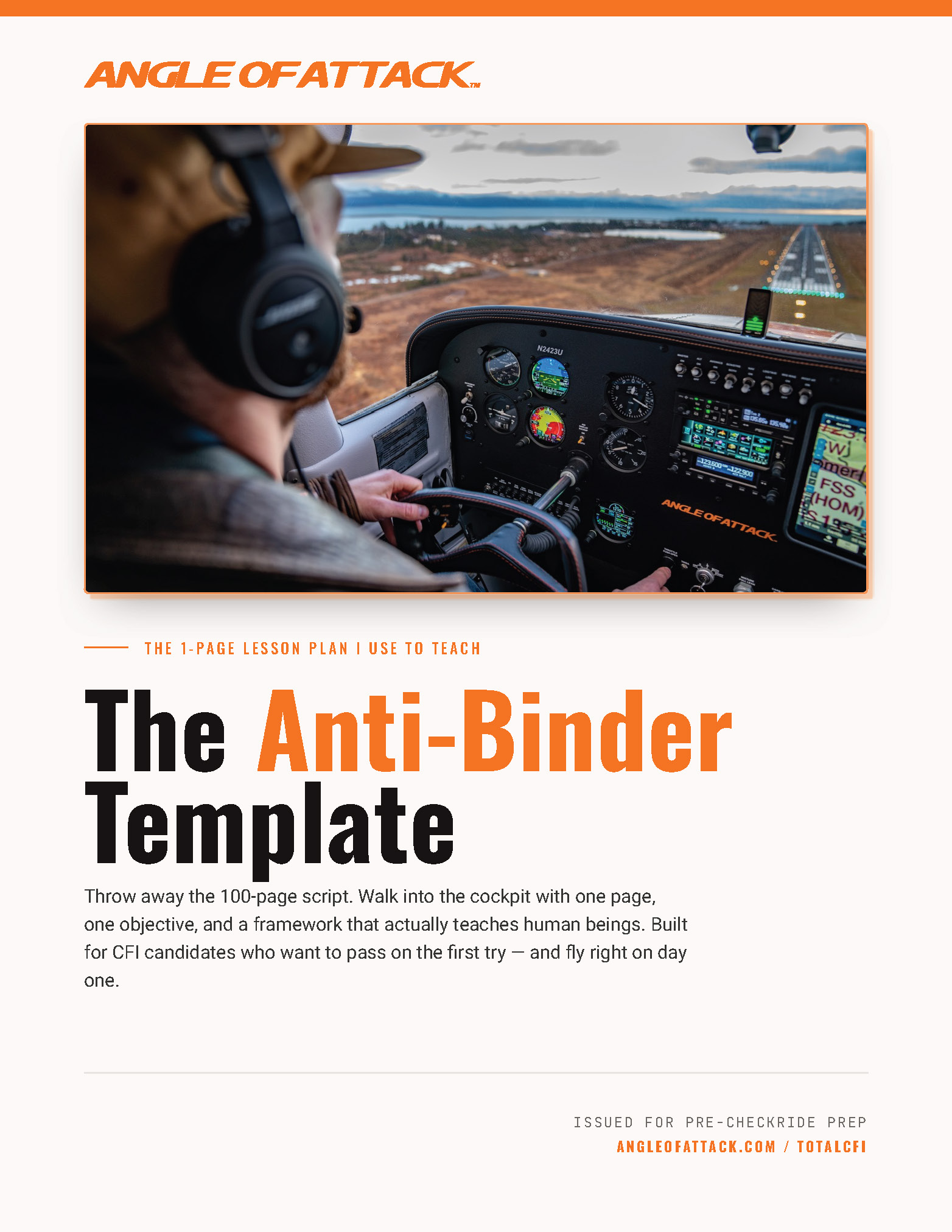 The Anti-Binder Template